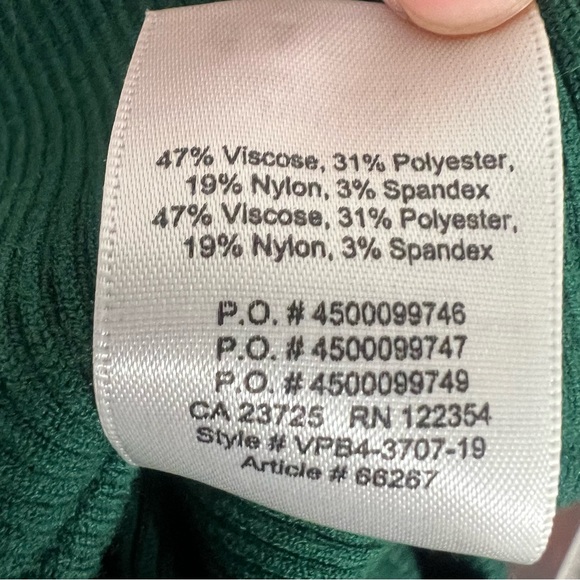 Aritzia Wilfred Ribbed Sweater Jacine Green Cut-Out Knit Top - Picture 10 of 10